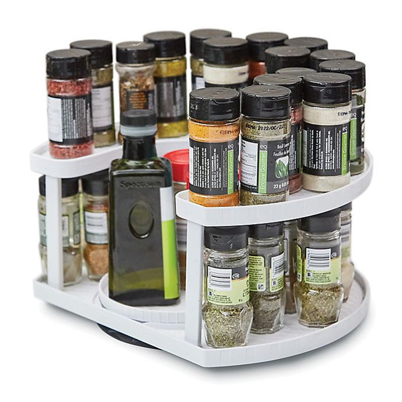 360° Rotating Storage Rack – Multi-Layer Kitchen & Cosmetic