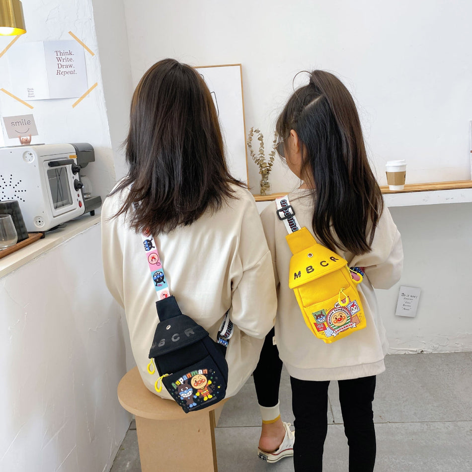 Kids' Canvas Chest Bag – Trendy 2024 Crossbody Style