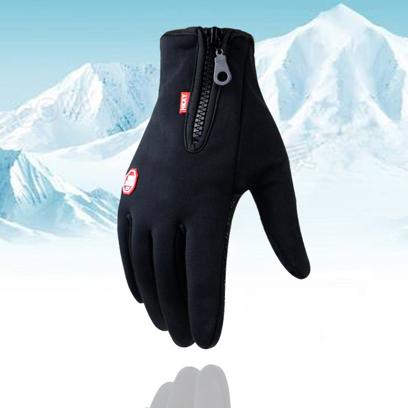 Unisex Ski Gloves – Fleece-Lined Waterproof Touchscreen