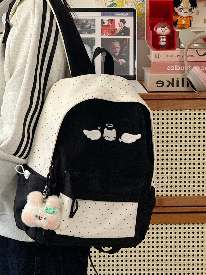 Women's Color-Block College Style Backpack