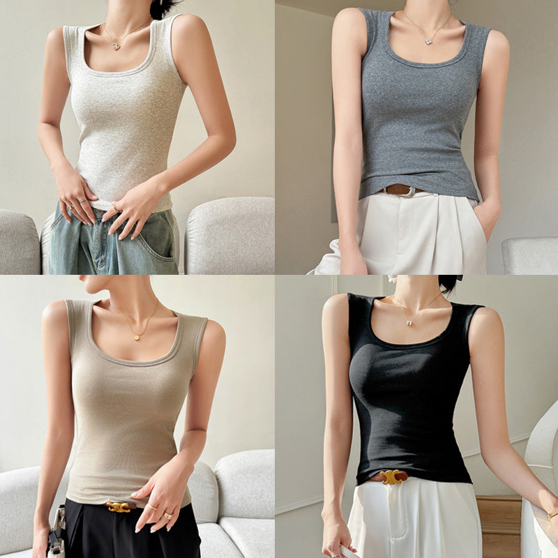 Cotton Chest-Pad Camisole – Soft, Breathable & Bold