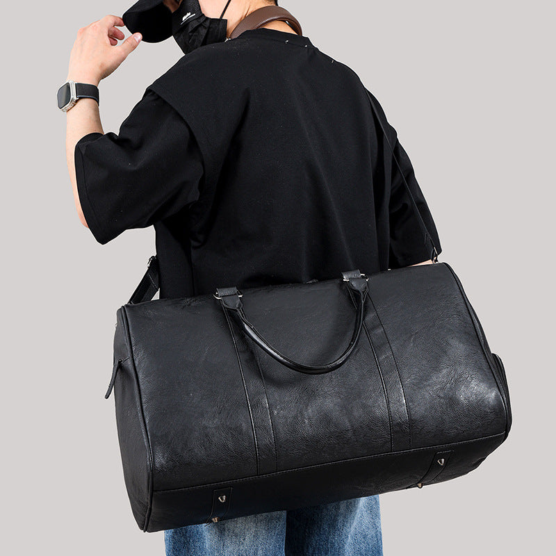 Men & Women Fitness Travel Bag PU Leather Gym Bag