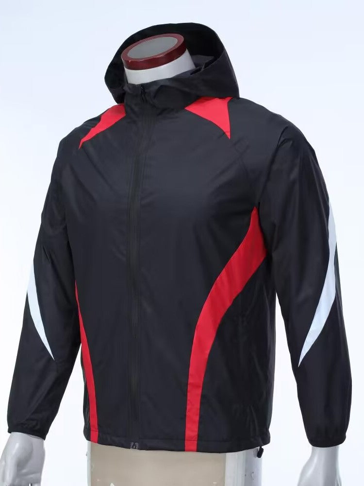 Men’s Hooded Waterproof Sports Windbreaker Jacket
