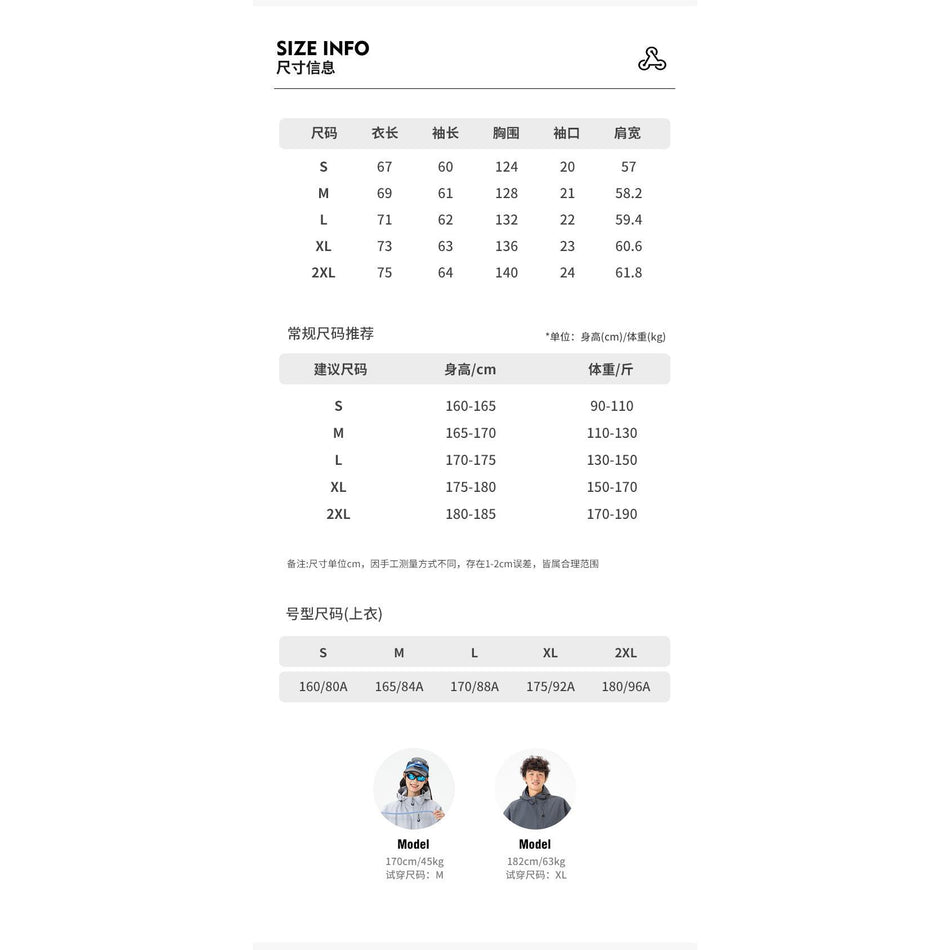STOCK-Men’s Autumn Loose Functional Hiking Waterproof Jacket