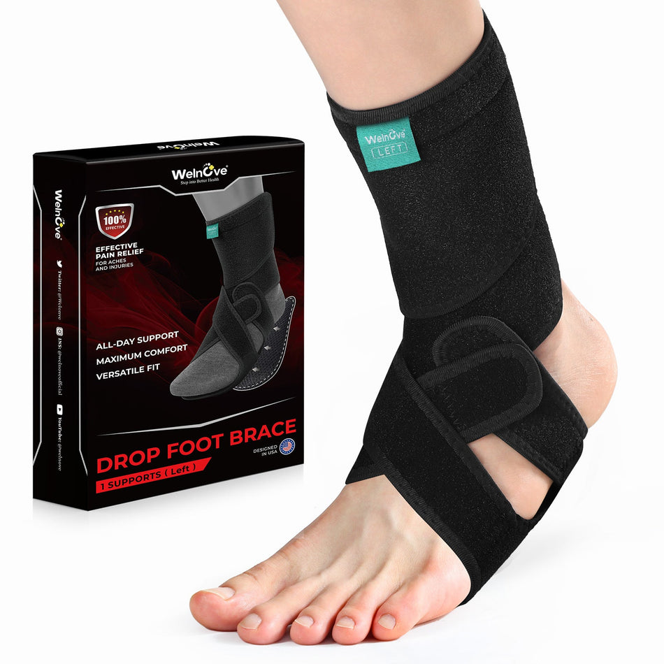 Double Support Black Foot and Ankle Protector