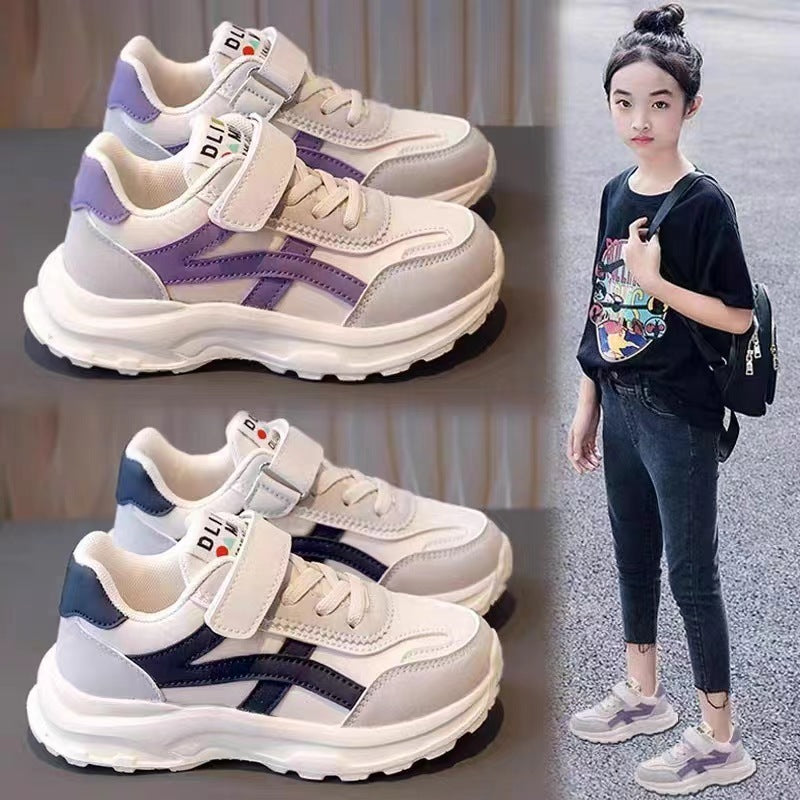 STOCK-Children's Sports Shoes Autumn Winter 2025 Fleece-Lined Dad