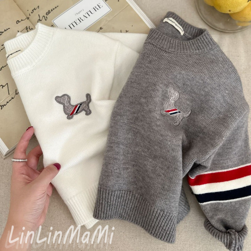 2025 Kids’ Class A Knit Pullover – Korean Style Sweater