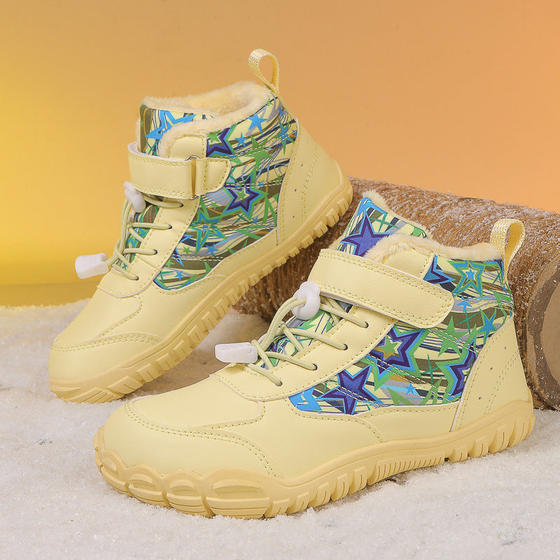 Kids’ Waterproof Snow Boots Warm Plush Winter Shoes