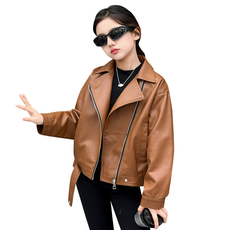 Spring & Autumn Leather Top