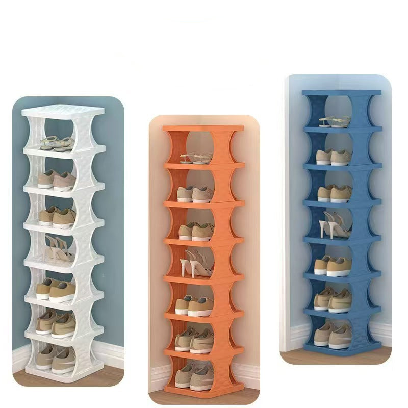 Foldable Multi-Layer Shoe Rack for Home Entrance