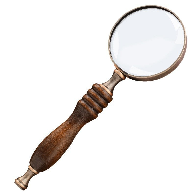 10X HD Retro Handheld Magnifying Glass for Elderly Reading