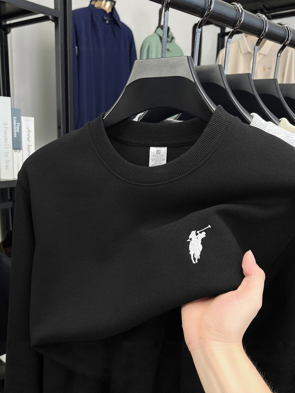 Men’s Embroidered Pony Logo Crewneck Sweatshirt
