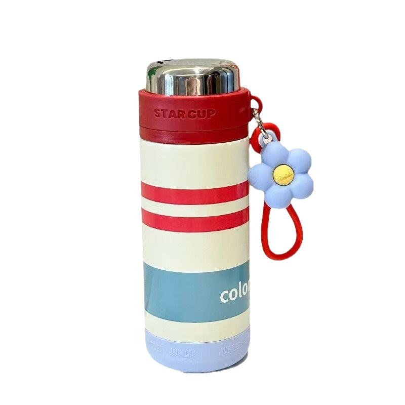 Stylish 316 Steel Thermos Cup – Elegant Floral Design