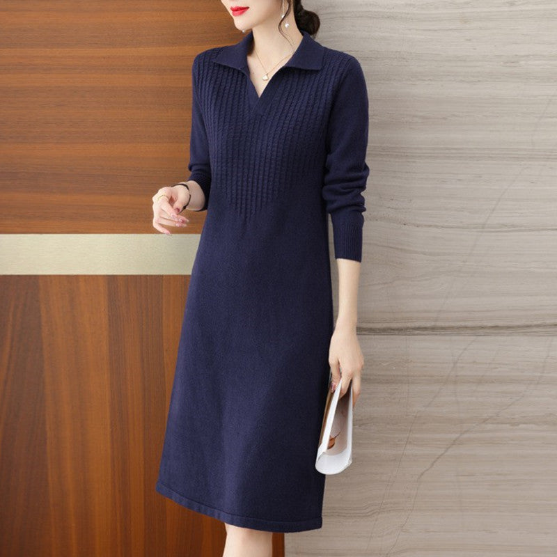 Women’s Polo Collar Knit Dress