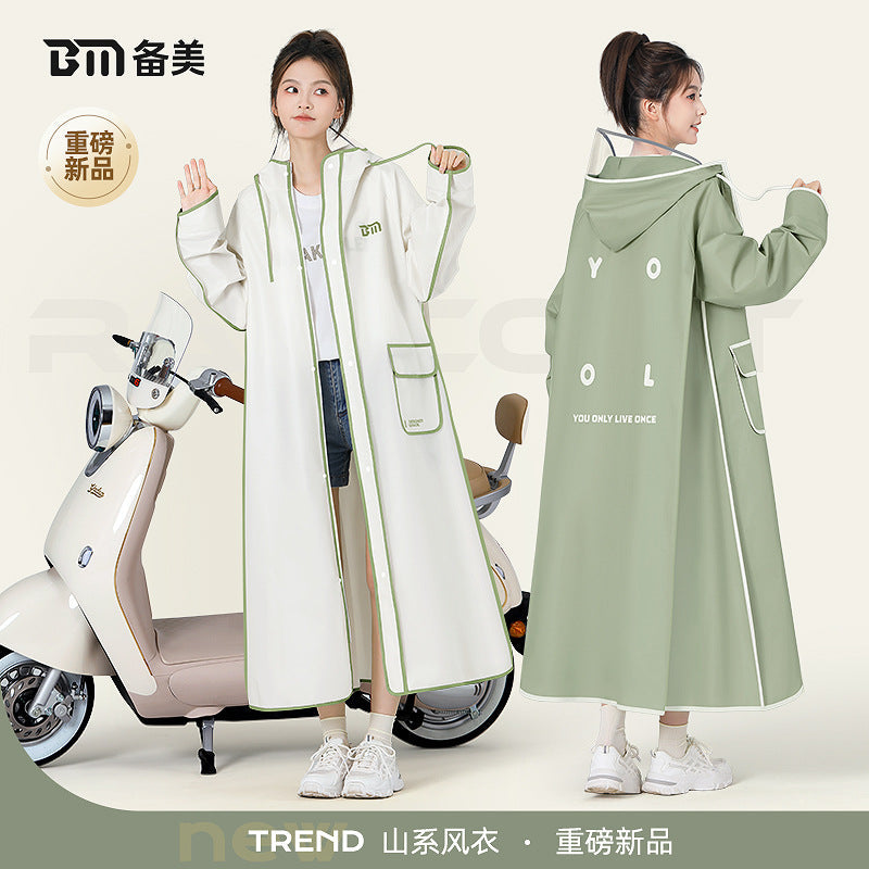 Women’s Full-Body Long Raincoat – Stylish & Stormproof