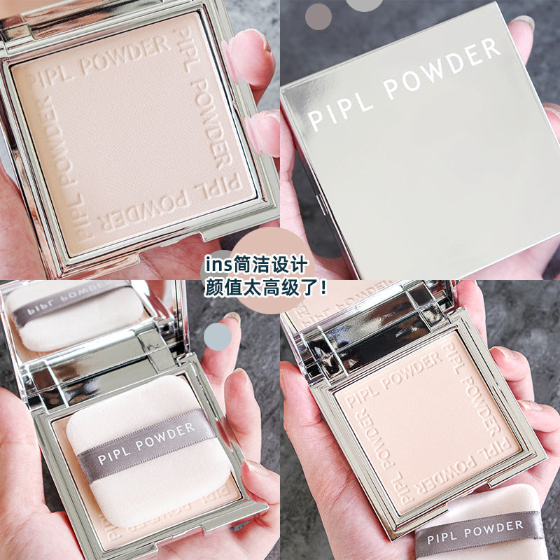PIPL Silver Block Powder Cake – Dual-Use Moisturizing Loose