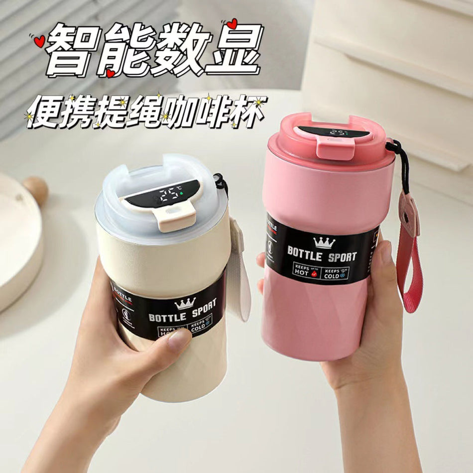 Smart Temperature Display 304 Stainless Steel Car Coffee Cup