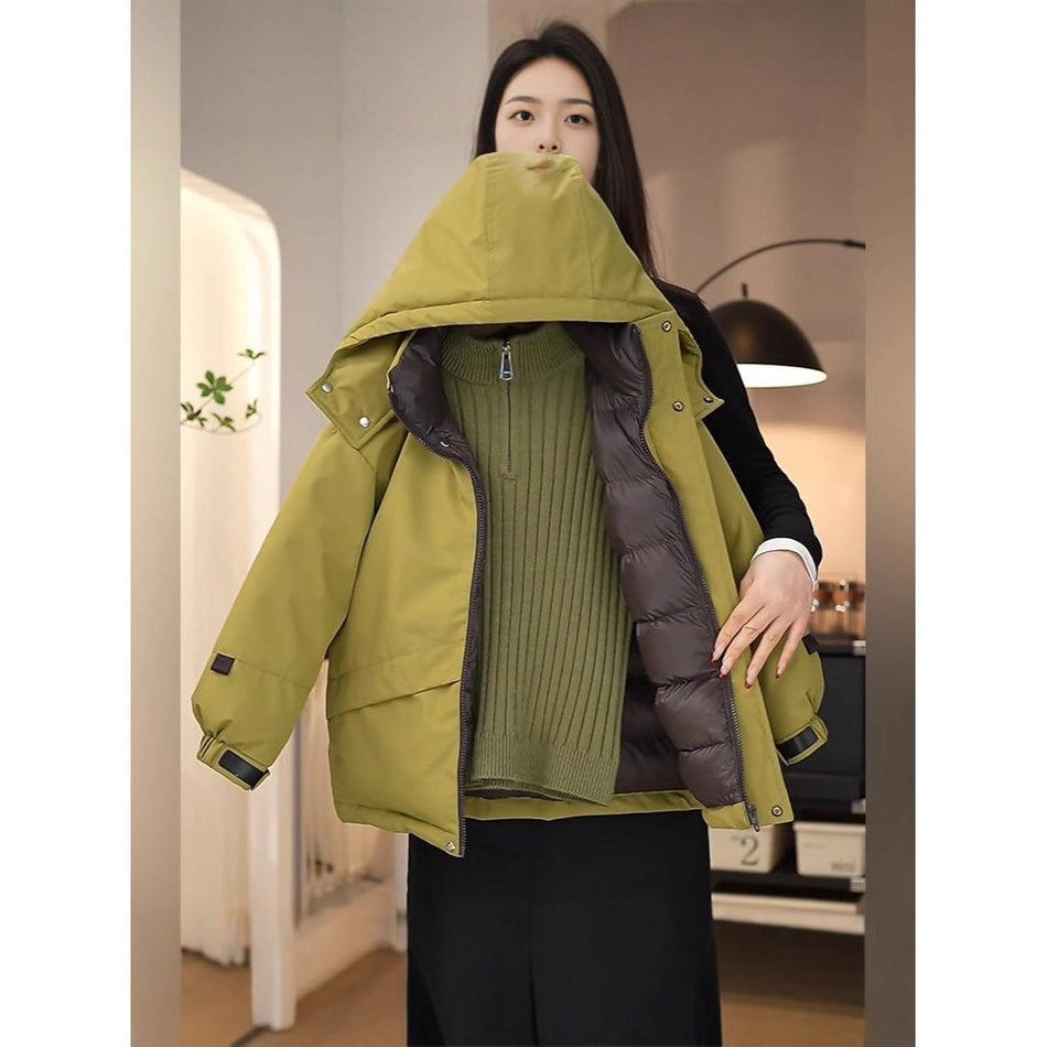 Boys Cotton-Padded Winter Jacket Warm Color-Block Coat