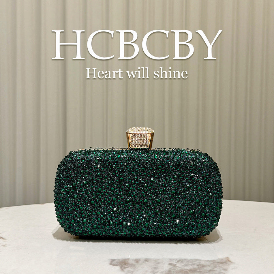 Shiny Rhinestone Clutch – Luxury Elegant Evening Bag