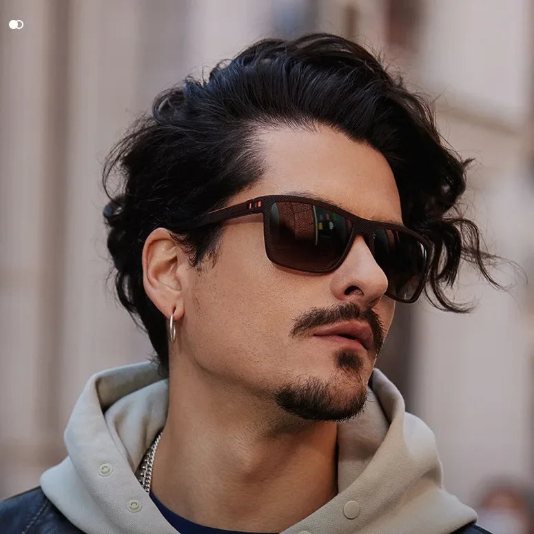 STOCK-2025 Polarized Square Sunglasses Men | UV Protection