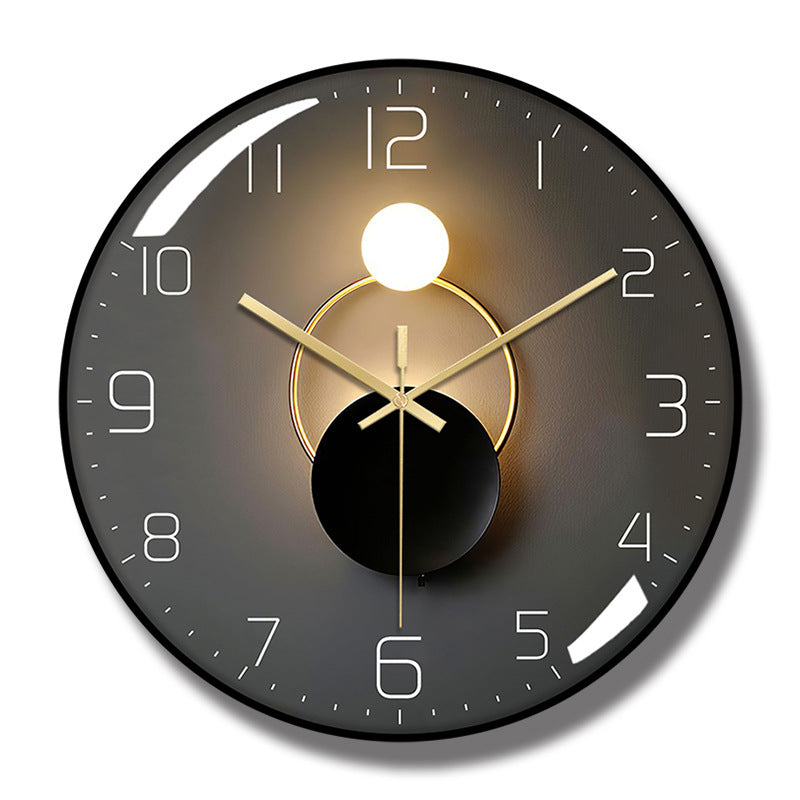 12-Inch Silent Quartz Wall Clock – Nordic Style