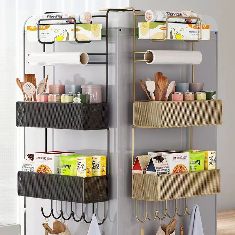 STOCK-Refrigerator Side Tissue & Film Storage Rack