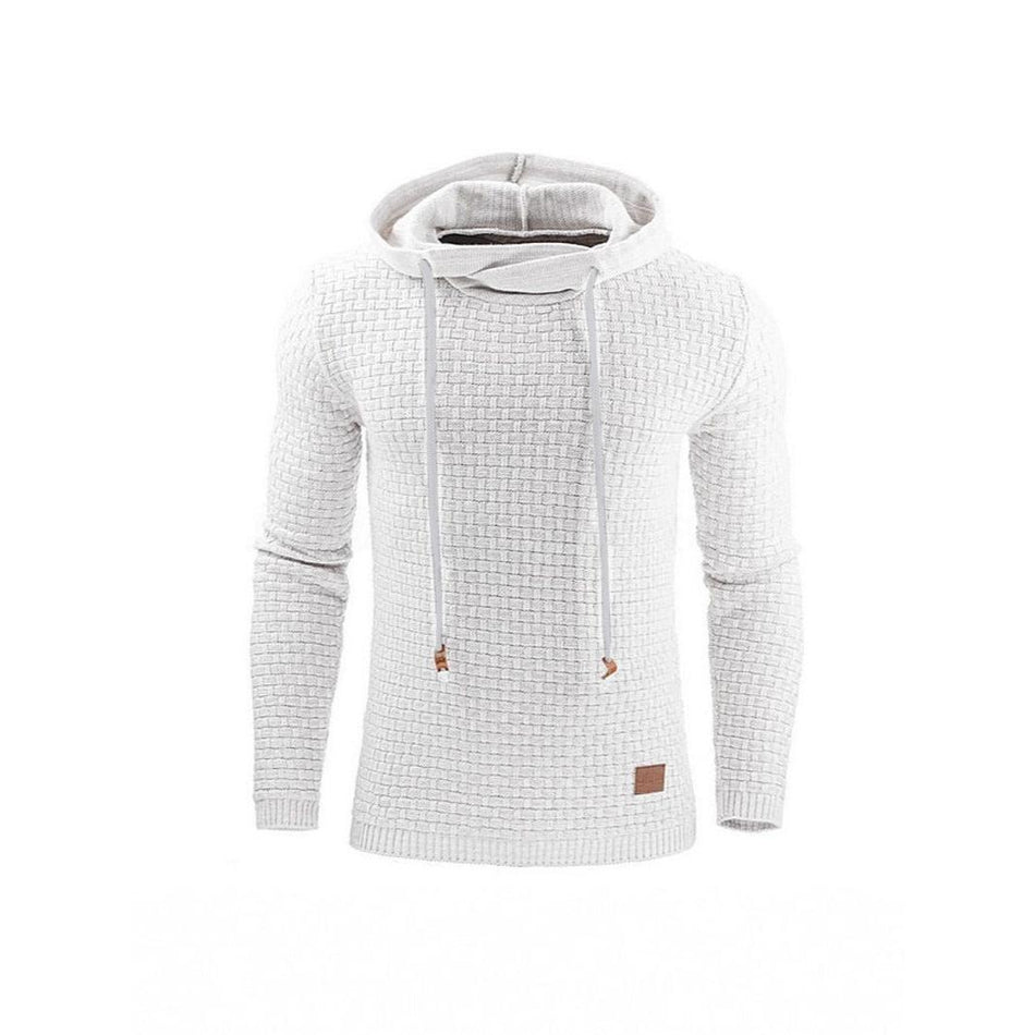 Men’s European-American Hoodie – Autumn-Winter Jacquard