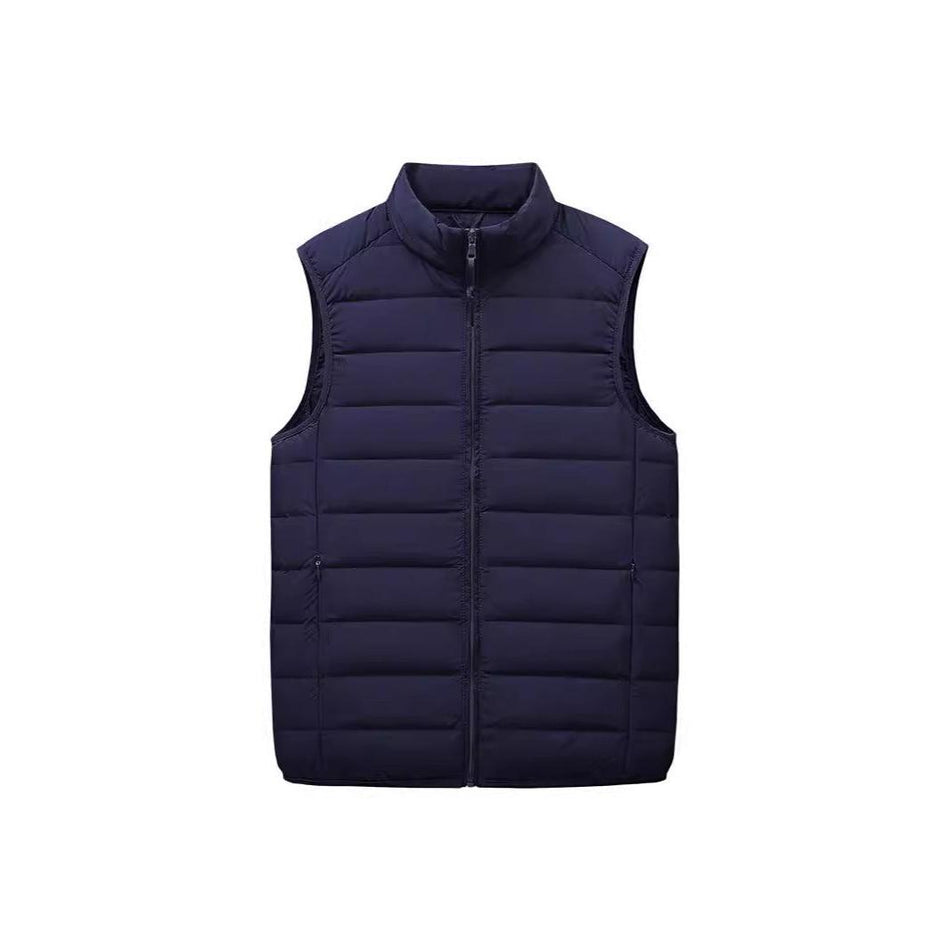 Men’s Seamless Down Vest – Lightweight 90% White Duck Filling