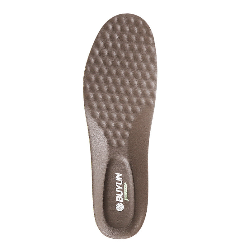 Sports Insoles Men Sweat-Absorbent Shock Soft Leather