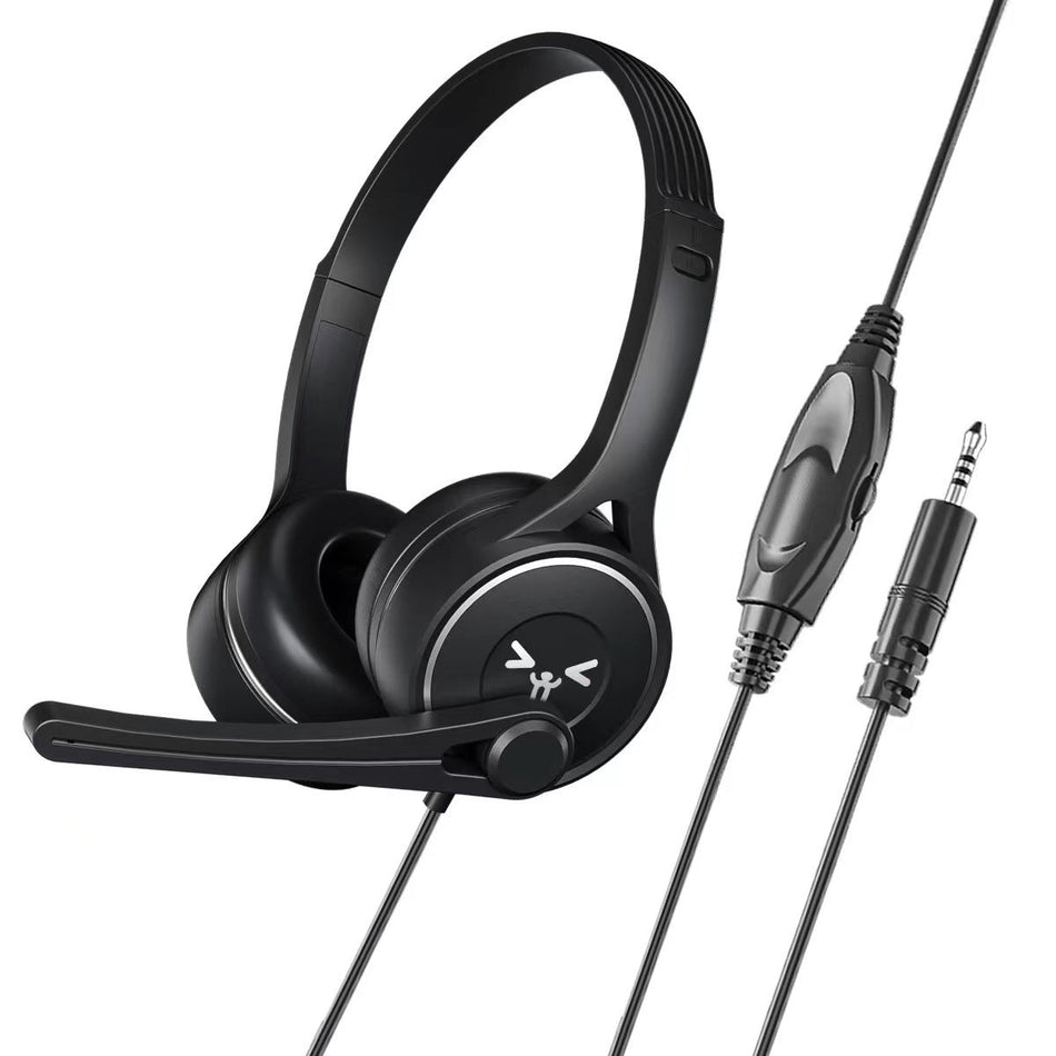 USB Call Center Headset with Microphone for Office and Online