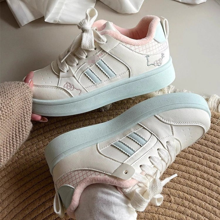 High-Looking Winter Cotton-Padded Thick-Soled Sneakers Shoes