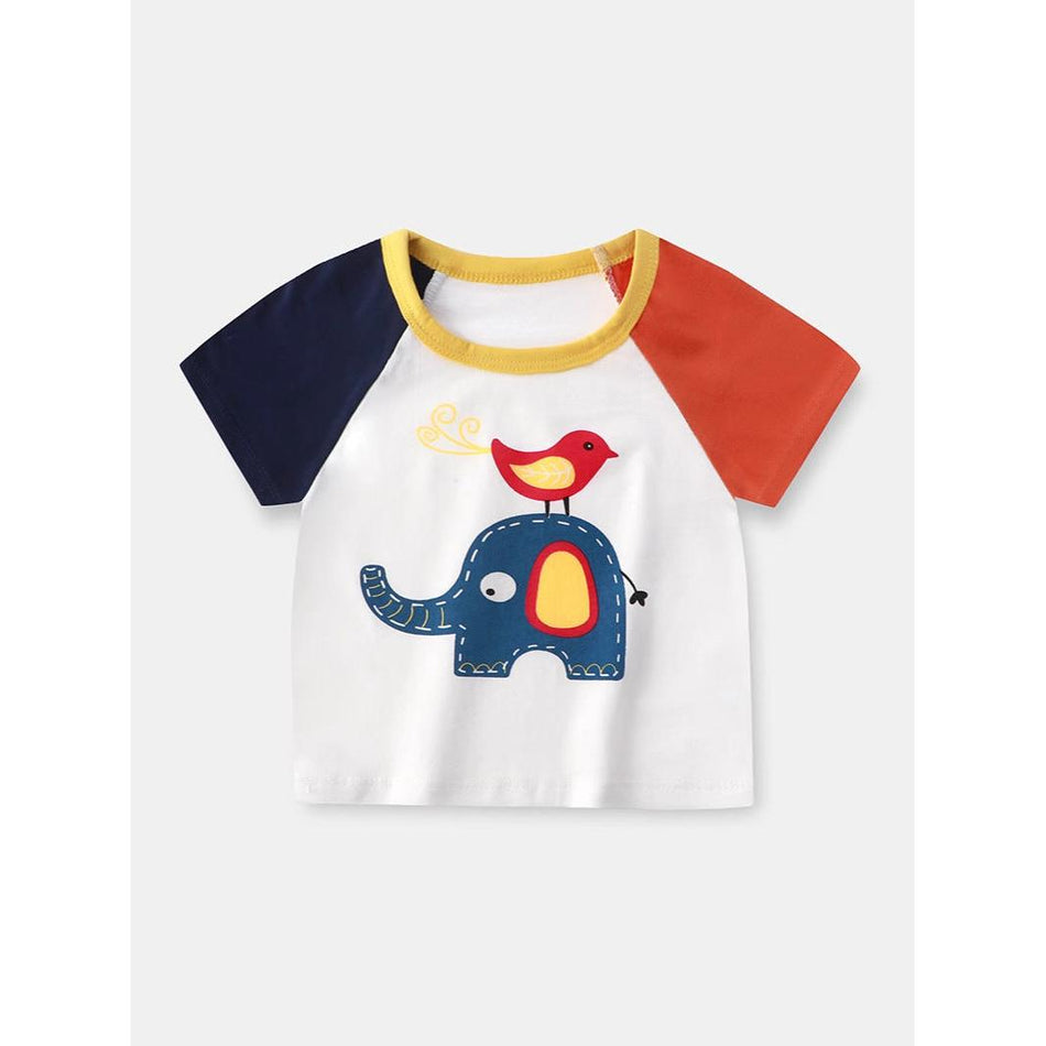 Girls Cotton Short Sleeve Summer T Shirt Soft Baby Top Kids!
