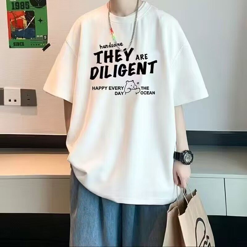 STOCK-Oversized Hong Kong Style T-Shirt – Trendy Summer Hip-Hop