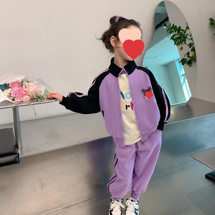 Girls Printed Sweat Set – Spring Autumn Outfit 2024 – Outfit Sets – Image 6