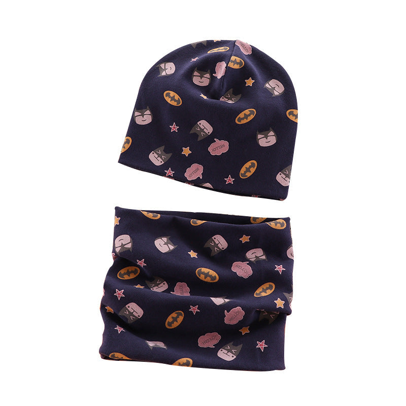 Baby Double Hat & Scarf Set – Warm Kids’ Winter Sui