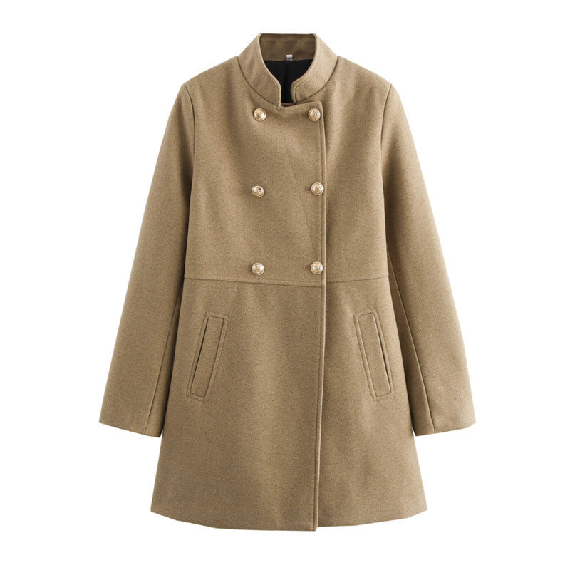 INSTOCK-Women’s European-Style Double-Breasted Coat