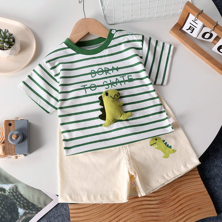 Kids Cotton Shorts Set Boys Summer 2025 Outfit – Summer Kids Fashion Nepal | Tudoholic