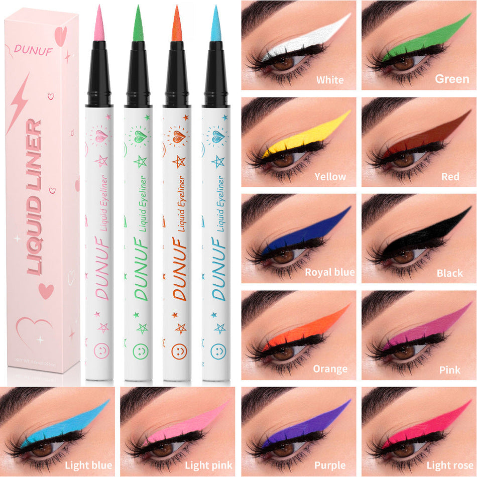 DUNUF 12-Color Liquid Eyeliner