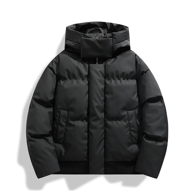 Men’s Short Thickened Puffer Jacket – Cross-Border Winter