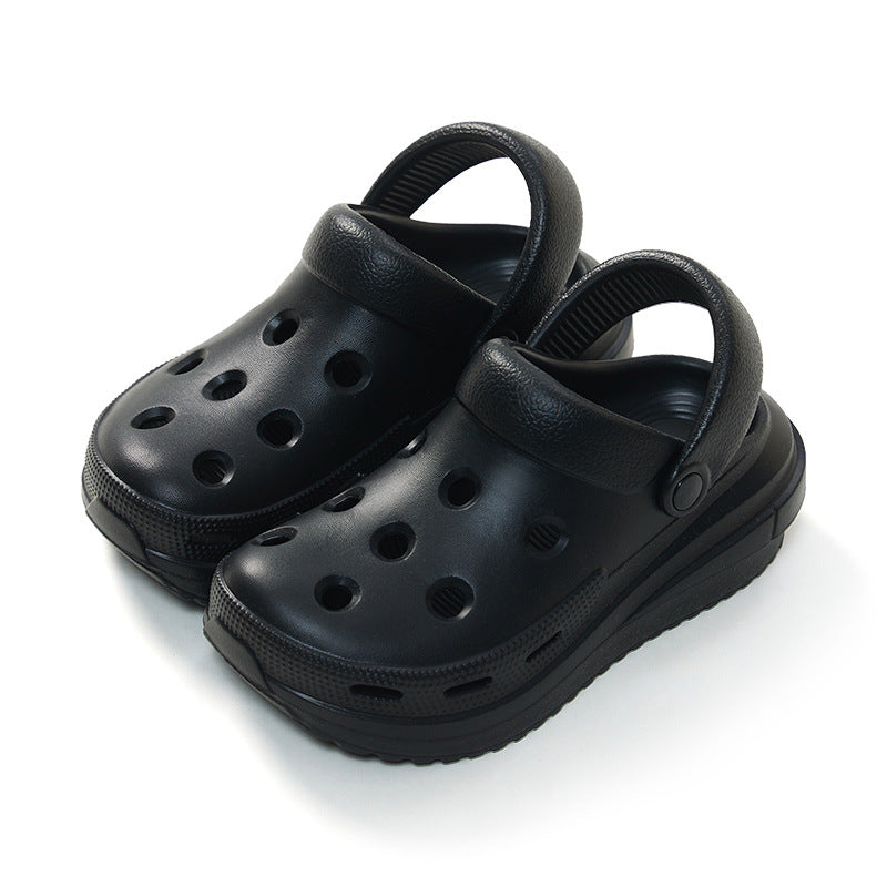 Cheese EVA Hole Shoes – Unisex Thick-Soled Beach Slippers