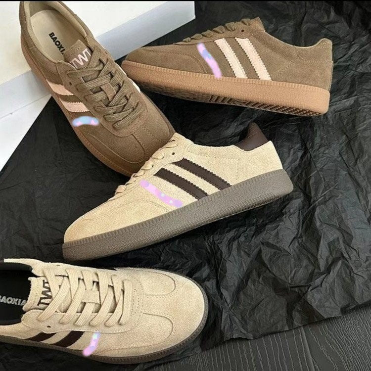 Plus Size Frosted Retro Board Shoes