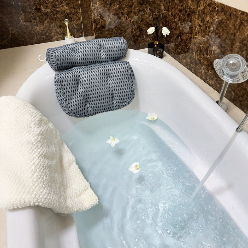 Non-Slip 4D Bathtub Pillow for Home & Spa Use
