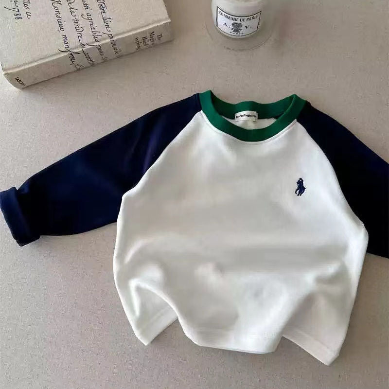 Kids’ Padded Long-Sleeve T-Shirt 2024 – Warm Velvet Top – Kids Fashion Nepal | Tudoholic