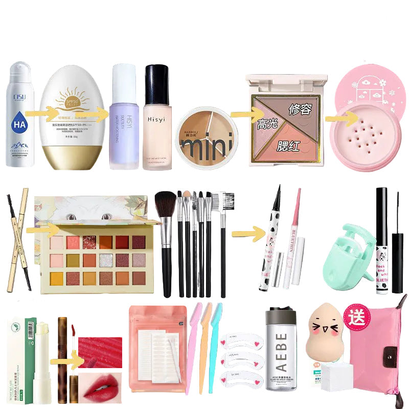 Beginner Waterproof Makeup Kit for Students & Daily Use