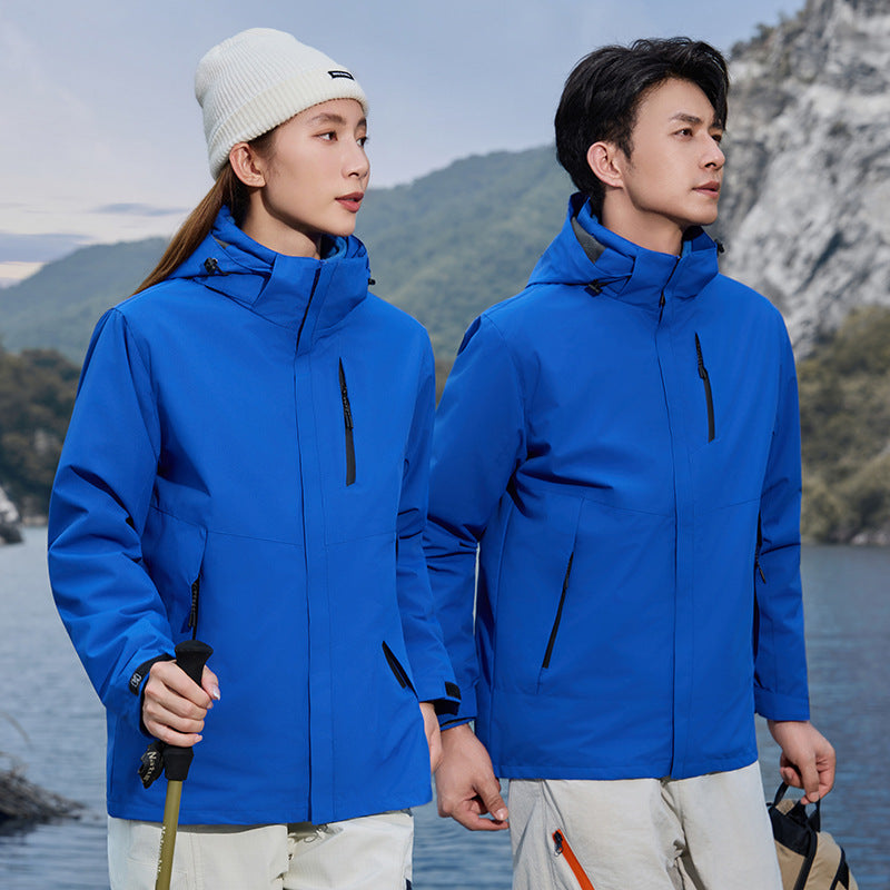 Men’s Embroidered Logo Windbreaker Jacket Spring Autumn