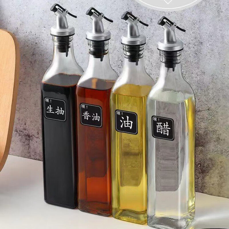 Glass Oil & Vinegar Bottle – Kitchen Pouring Pot