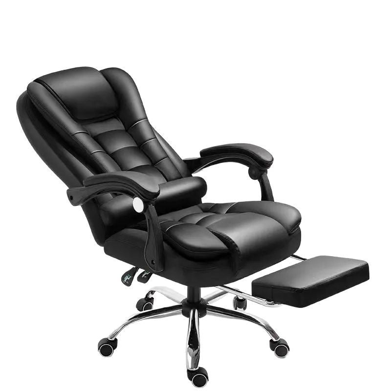 Ergonomic Computer Chair with Armrests & Footrest
