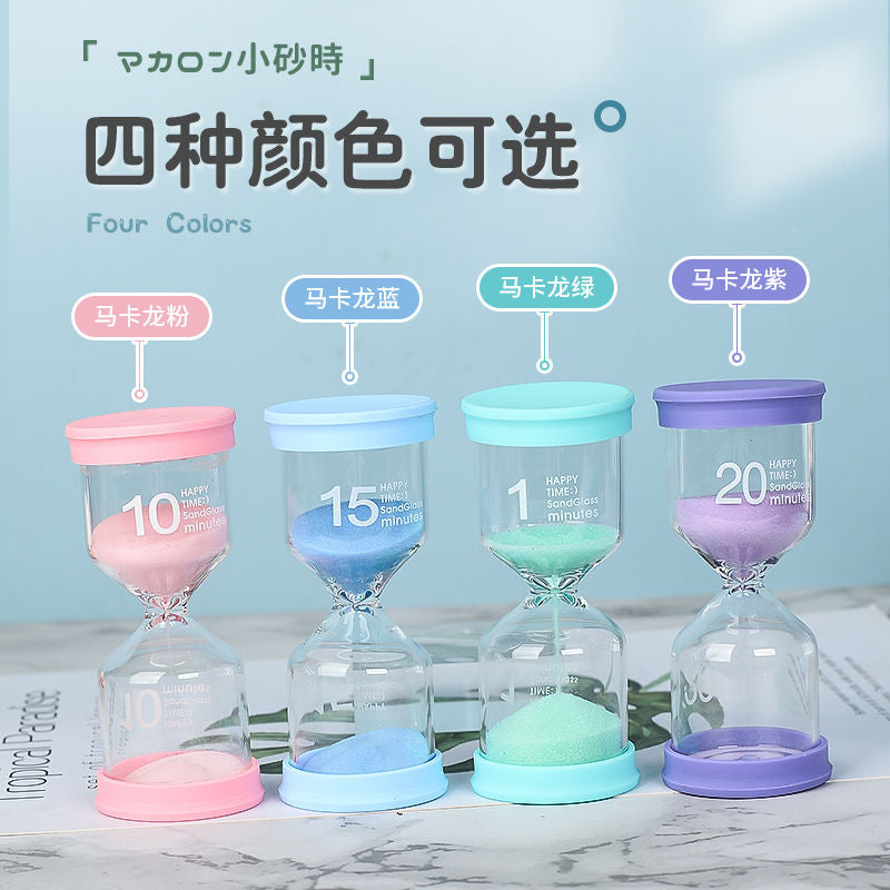 Macaron Hourglass Timer – Kids & Desktop Decor
