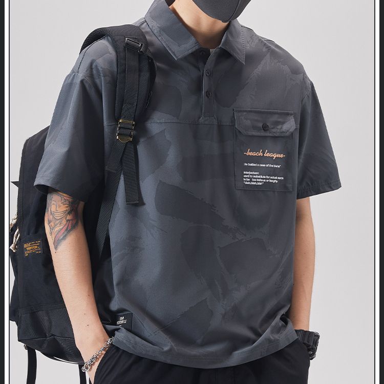 Summer Polo Shirt for Men – Loose Fit, Stylish & Comfy