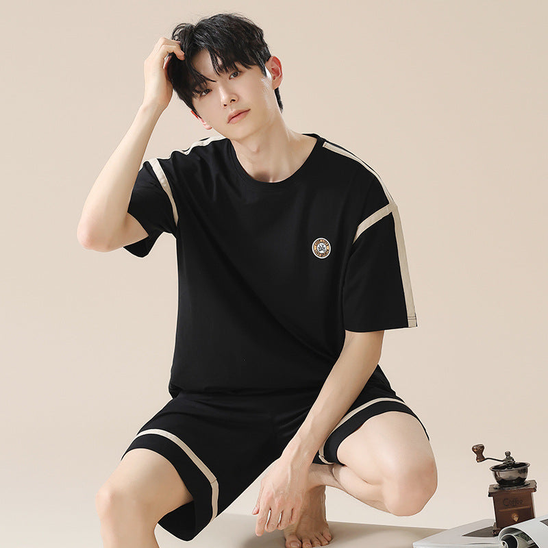 Men’s Pure Cotton Pajamas – Summer Short Set